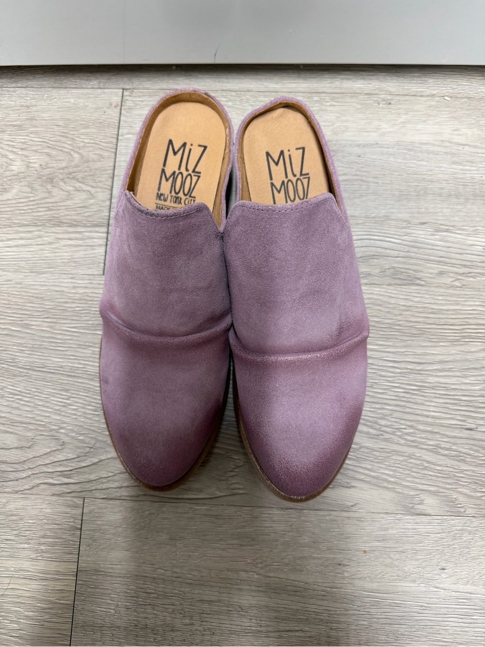 Miz Mooz Suede Slip-On Mules in Mauve